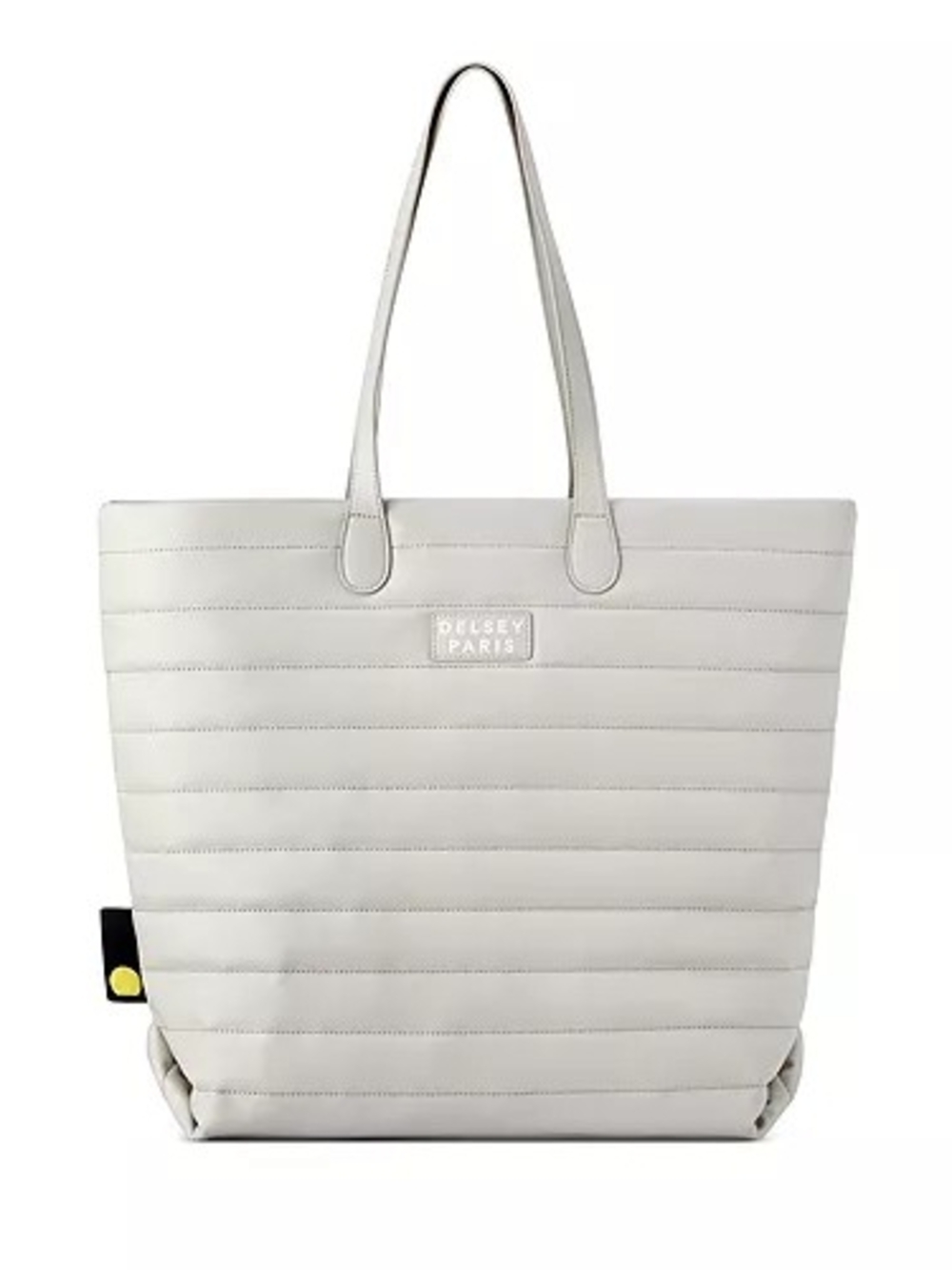 Delsey Paris Quilted Cream Tote Bag